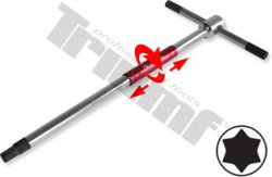 Kľúč "T" Torx, rýchloskrutkovací driek, Crv materiál T30 x 180 mm