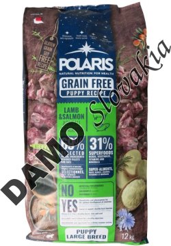 POLARIS Grain Free PUPPY losos a jahňa - 12kg