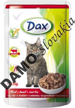 DAX kapsička hovädzia pre mačky - 100g