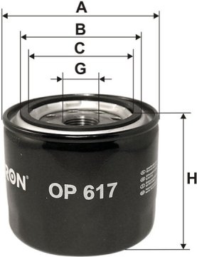 Olejový filter FILTRON OP 617