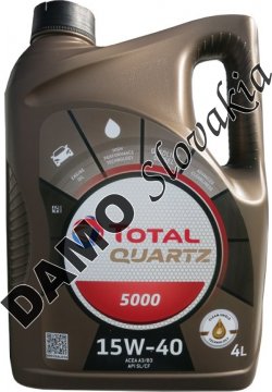 TOTAL QUARTZ 5000 15W-40 - 4l