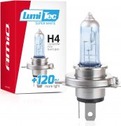 AMIO 12V/60/55W H4 LumiTec +120% SuperWhite