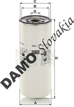 Palivový filter MANN FILTER WDK 11 102/28