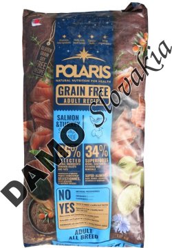 POLARIS Grain Free ADULT losos a morka - 12kg
