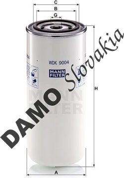 Palivový filter MANN FILTER WDK 9004