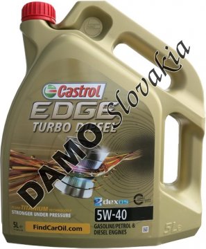 CASTROL EDGE TURBO DIESEL TITANIUM FST 5W-40 - 5l