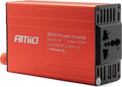 AMIO menič napätia 12V/220V 300W/600W 2xUSB PI03