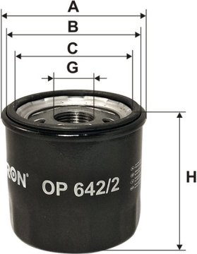 Olejový filter FILTRON OP 642/2
