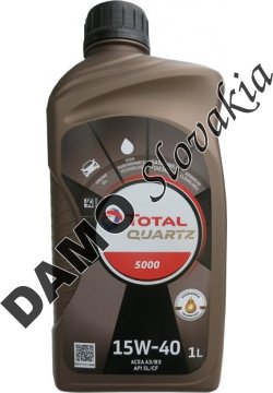 TOTAL QUARTZ 5000 15W-40 - 1l