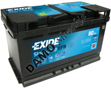 EXIDE ECM 12V 80Ah 720A, EL800