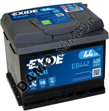 EXIDE EXCELL 12V 44Ah 420A, EB442