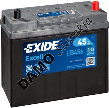 EXIDE EXCELL 12V 45Ah 300A, EB456