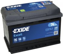 EXIDE EXCELL 12V 74Ah 680A, EB741