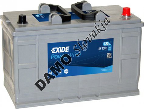 EXIDE PROFESSIONAL POWER HDX 12V 120Ah 870A, EF1202