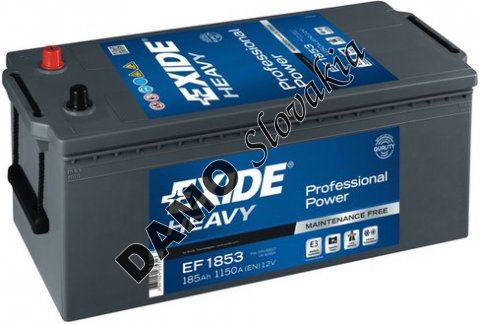 EXIDE PROFESSIONAL POWER HDX 12V 185Ah 1150A, EF1853
