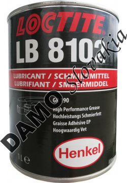 Loctite LB 8102 1l - mazací tuk, vysoká tepelná odolnosť