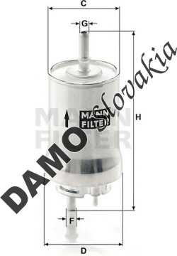 Palivový filter MANN FILTER WK 59 x