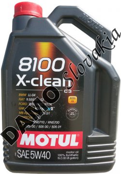 MOTUL 8100 X-CLEAN C3 5W-40 - 5l