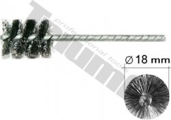 Nerezová kefka PICHLER na čistenie otvoru pre vstrekovač  Ø 18 mm, drôt  Ø 0,1 mm