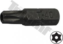 Bit Torx vŕtaný, 8 mm (5/16") driek, dĺžka 30 mm T40