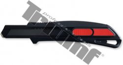 Nôž odlamovací 0,5x18mm, čierne tvrdené telo a protišmykový plast, čierna čepeľ (pk980)
