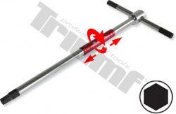 Kľúč “T“ inbus, rýchloskrutkovací driek, Crv materiál 8 x 250 mm