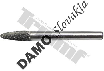 Frézka s valcovou stopkou Ø 6 mm, stromovitý tvar, Ø 6 mm, celková dĺžka 55 mm, tvrdokov